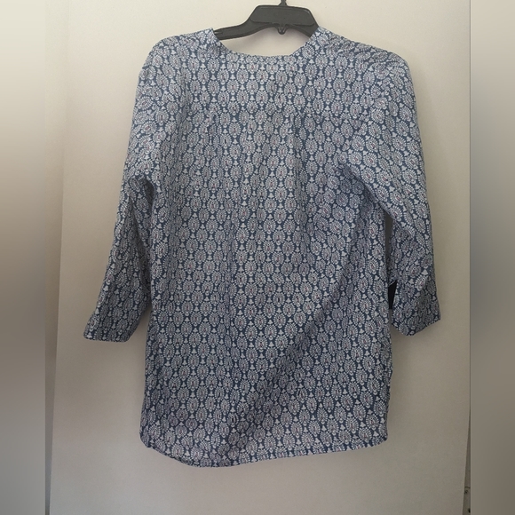 Roberta Roller Rabbit - Blue and white fish print tunic top, size M, NWOT - Picture 2 of 4